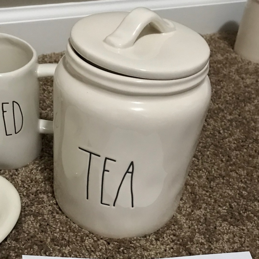 Rae Dunn Tea canister reserved for Teri Ann Brown